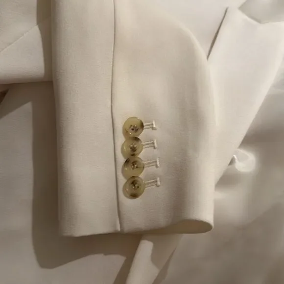 NEW J Crew Collection Ivory Crepe Blazer 6 - Picture 7 of 8